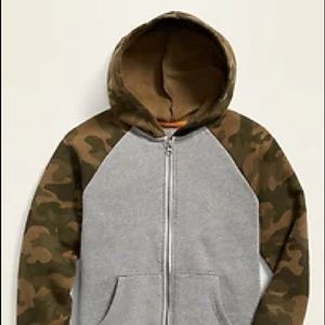 Boys Camo Jacket with Hood